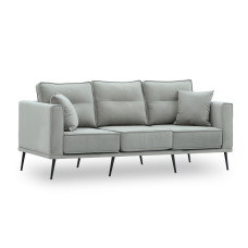 დივანი HOBEL ARMANDO 3 STR BLACK 20/ GREY LEONARDO 14 (1)