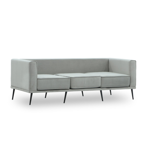 დივანი HOBEL ARMANDO 3 STR BLACK 20/ GREY LEONARDO 14 (1)