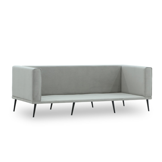 დივანი HOBEL ARMANDO 3 STR BLACK 20/ GREY LEONARDO 14 (1)