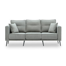 დივანი HOBEL ARMANDO 3 STR BLACK 20/ GREY LEONARDO 14 (1)