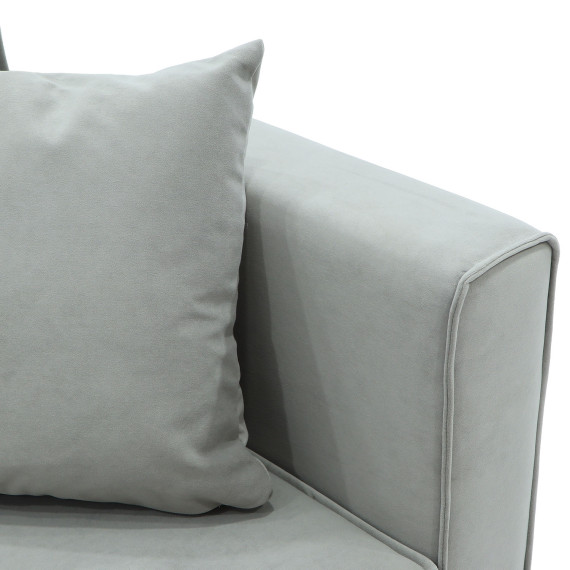 დივანი HOBEL ARMANDO 3 STR BLACK 20/ GREY LEONARDO 14 (1)