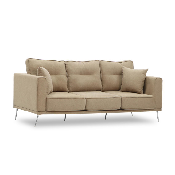 დივანი HOBEL ARMANDO 3 STR CHROM 18SM/BEIGE SCANDI 4 (1)