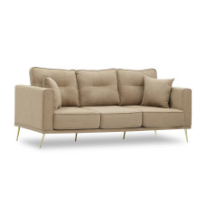 sofa HOBEL ARMANDO 3 STR GOLD 18SM/BEIGE SCANDI 4 (1)