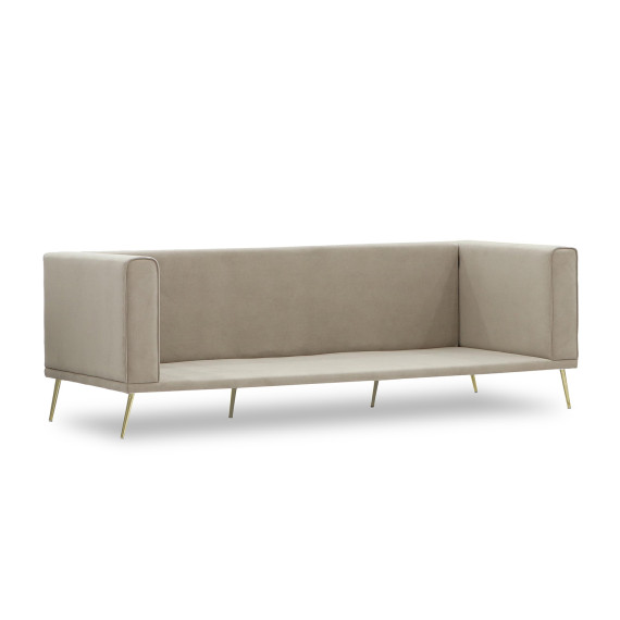 დივანი HOBEL ARMANDO 3 STR GOLD 20SM/CAPPUCCINO LEONARDO 4 (1)