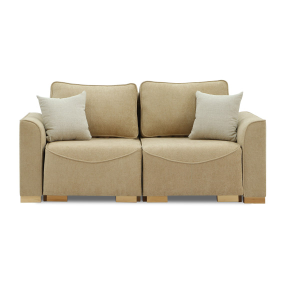 დივანი HOBEL BELONA 2 STR LIGHT BROWN BONCUK 6/CREAM INFINITY 103 (5)