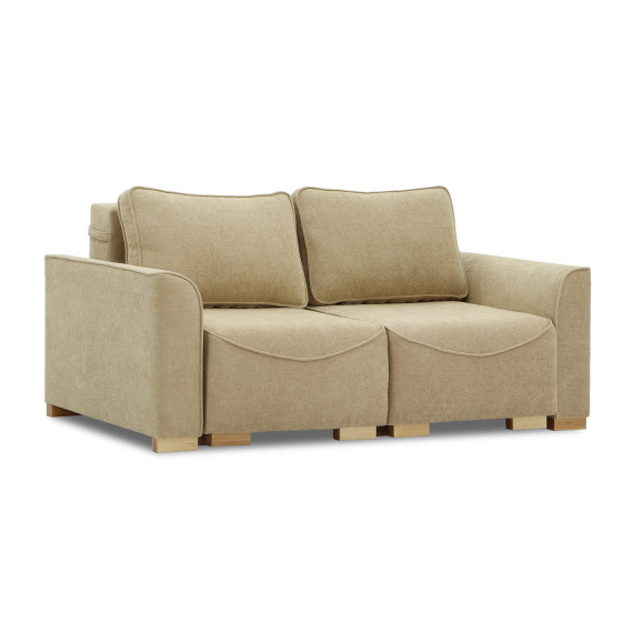 დივანი HOBEL BELONA 2 STR LIGHT BROWN BONCUK 6/CREAM INFINITY 103 (5)