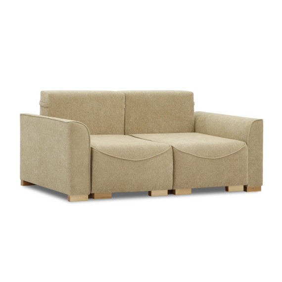დივანი HOBEL BELONA 2 STR LIGHT BROWN BONCUK 6/CREAM INFINITY 103 (5)