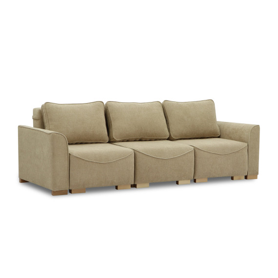 დივანი HOBEL BELONA 3 STR LIGHT BROWN BONCUK 6/CREAM INFINITY 103 (7)