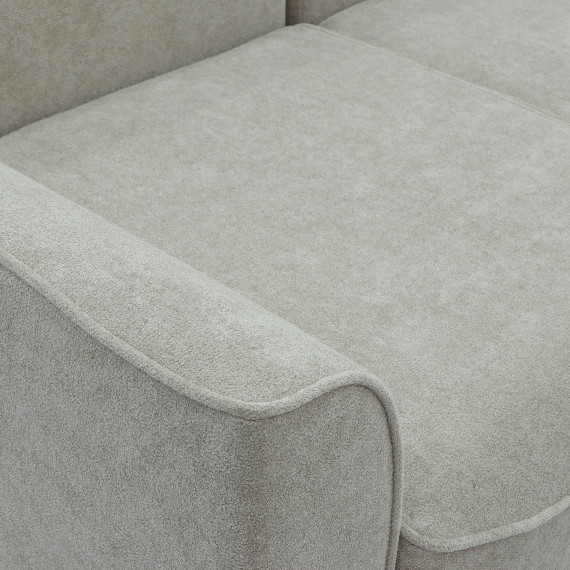 диван HOBEL BELONA LUXE 2 CREAM BONCUK 4/ BROWN SHO 599-2 (5)