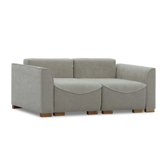 диван HOBEL BELONA LUXE 2 CREAM BONCUK 4/ BROWN SHO 599-2 (5)