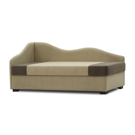 დივანი HOBEL BIG-BEN BEIGE LEONARDO 03/ DARK BROWN LEONARDO 06 L (2)