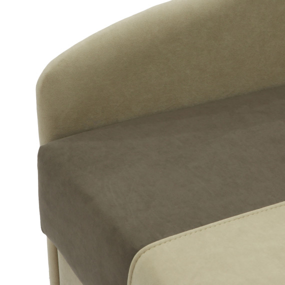 დივანი HOBEL BIG-BEN BEIGE LEONARDO 03/ DARK BROWN LEONARDO 06 L (2)