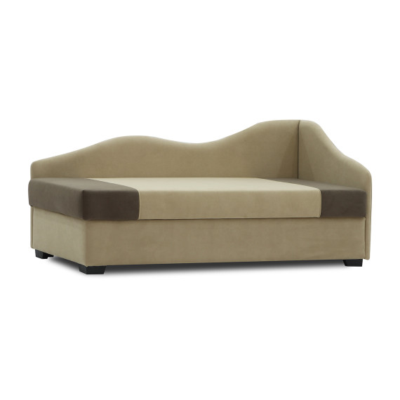 დივანი HOBEL BIG-BEN BEIGE LEONARDO 03/ DARK BROWN LEONARDO 06 R (2)