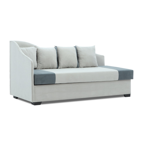 диван HOBEL BIG-BEN LIGHT GREY VIVALDI 6/ DARK GREY VIVALDI 8 L(2)