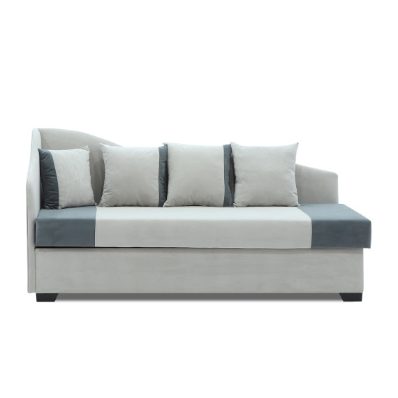 диван HOBEL BIG-BEN LIGHT GREY VIVALDI 6/ DARK GREY VIVALDI 8 L(2)