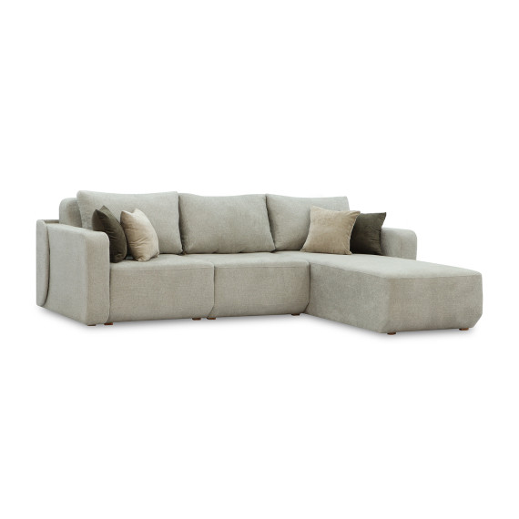 დივანი HOBEL CORNER AMANDA GREY AMAZON 5/ NIAGARA LIGHT GREY/ NIAGARA BROWN (6)