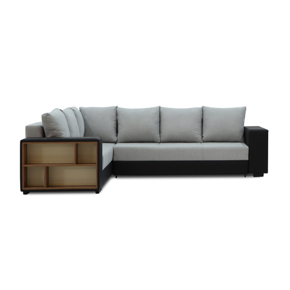 დივანი HOBEL CORNER BAR BLACK 4503/ GREY SCANDI 17 L (6)