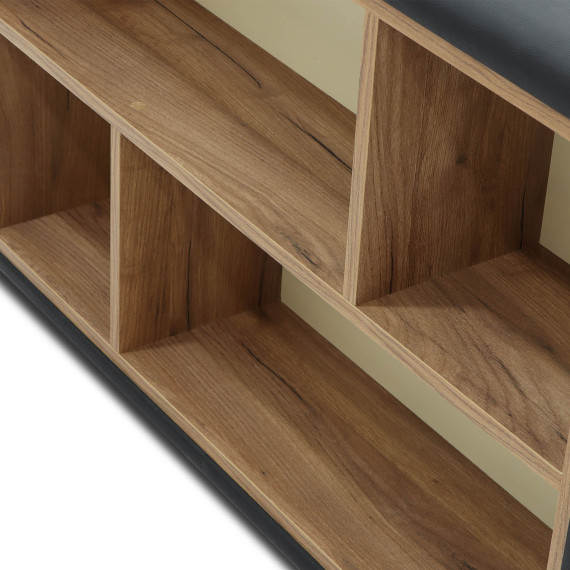დივანი HOBEL CORNER BAR BLACK 4503/ GREY SCANDI 17 R (6)