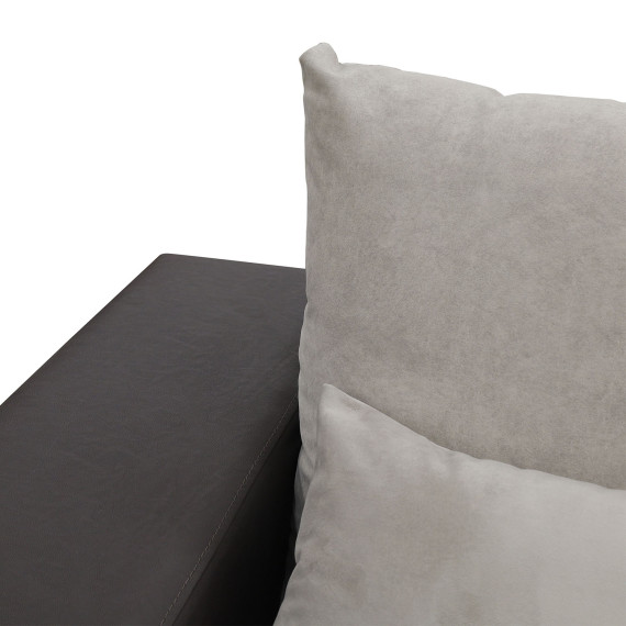 დივანი HOBEL CORNER BAR F/P BROWN 3673/ CREAM JAGUAR 3 L (6)