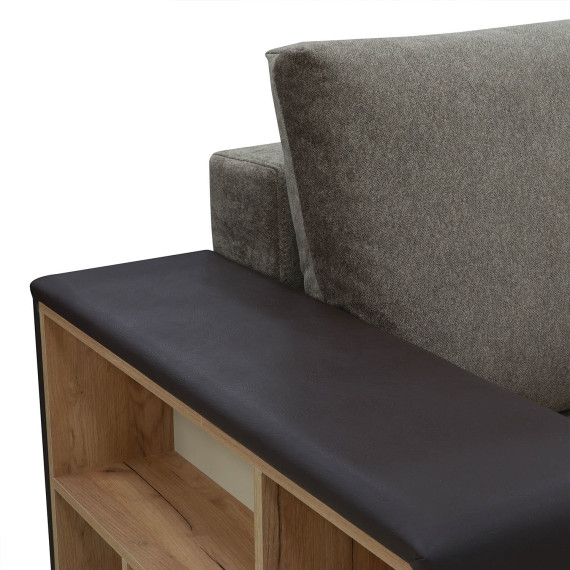 диван HOBEL CORNER BAR COFFEE V460/BROWN MOCASSI 7114 L(6)