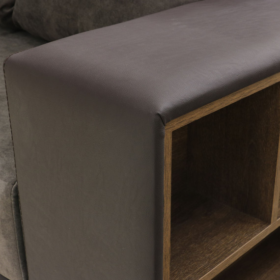 დივანი HOBEL CORNER BAR F/P K090 COFFEE V460/ DARK BROWN JAGUAR 18 L (6)