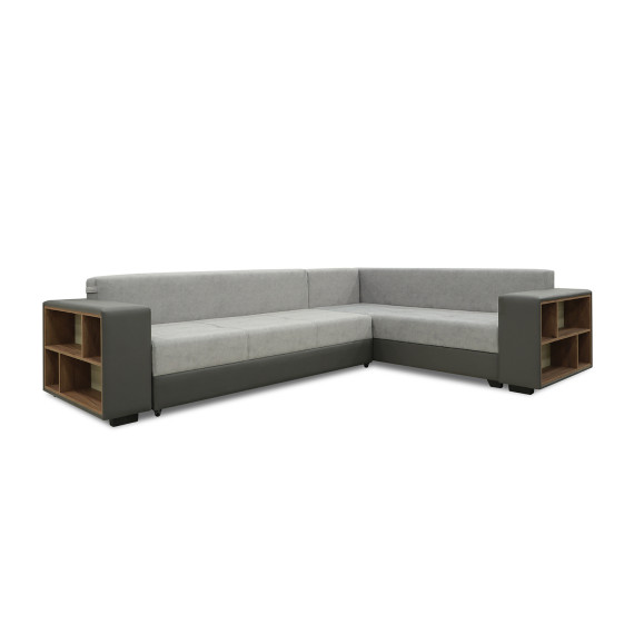 დივანი HOBEL CORNER BAR GRAY V460/ LIGHT GREY JAGUAR 4 R (6)