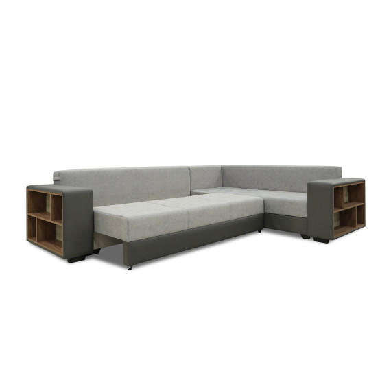 დივანი HOBEL CORNER BAR GRAY V460/ LIGHT GREY JAGUAR 4 R (6)