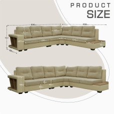 sofa HOBEL CORNER CORONA BEIGE V341/BEIGE BONCUK 1 R (10)