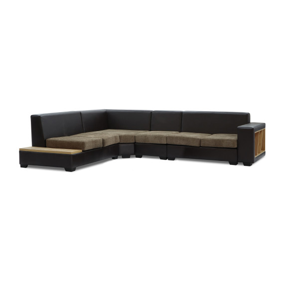 диван HOBEL CORNER CORONA DARK BROWN PHANTOM 8/ BROWN BEATTO 1012 L (7)