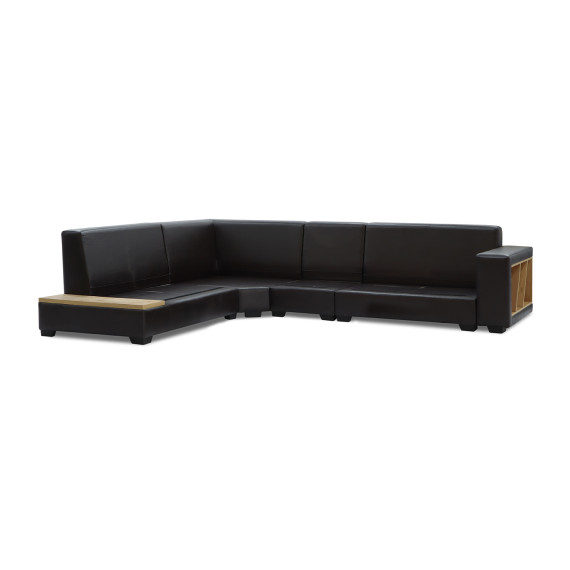 диван HOBEL CORNER CORONA DARK BROWN PHANTOM 8/ BROWN BEATTO 1012 L (7)