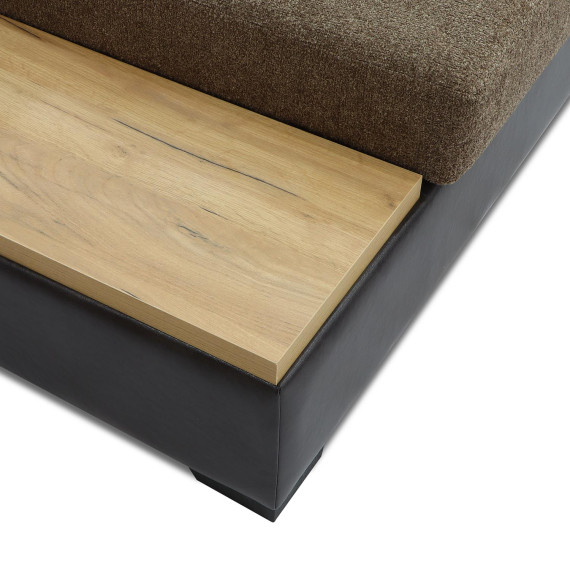 диван HOBEL CORNER CORONA DARK BROWN PHANTOM 8/ BROWN BEATTO 1012 L (7)
