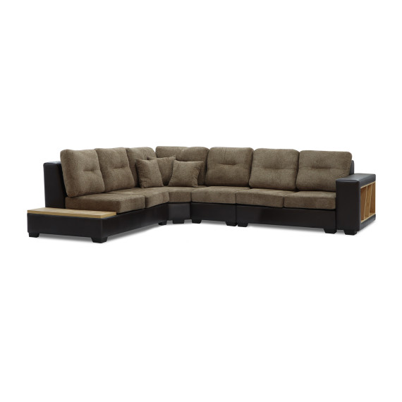 диван HOBEL CORNER CORONA DARK BROWN PHANTOM 8/ BROWN BEATTO 1012 L (7)