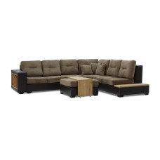 диван HOBEL CORNER CORONA DARK BROWN PHANTOM 8/ BROWN BEATTO 1012 R (7)