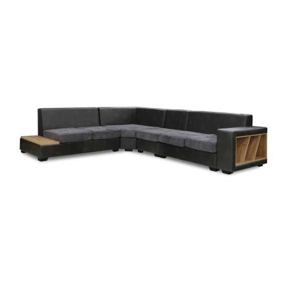 დივანი HOBEL CORNER CORONA GREY PHANTOM 14/ DARK GREY BEATTO 1079 L (7)