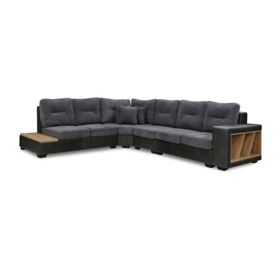 დივანი HOBEL CORNER CORONA GREY PHANTOM 14/ DARK GREY BEATTO 1079 L (7)