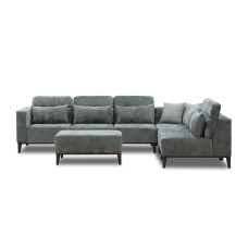 диван HOBEL CORNER DALI GREY MONACO 14/LIGHT GREY INFINITY 991 L (5)