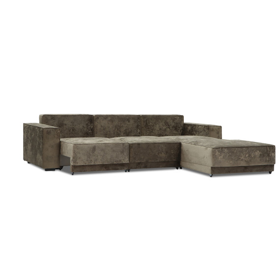 დივანი HOBEL CORNER DELUXE BROWN MONACO 5/ NIAGARA BEIGE L (7)