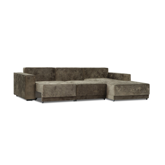 დივანი HOBEL CORNER DELUXE BROWN MONACO 5/ NIAGARA BEIGE L (7)