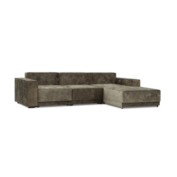 დივანი HOBEL CORNER DELUXE BROWN MONACO 5/ NIAGARA BEIGE L (7)