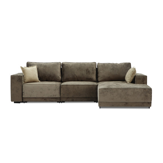 დივანი HOBEL CORNER DELUXE BROWN MONACO 5/ NIAGARA BEIGE L (7)