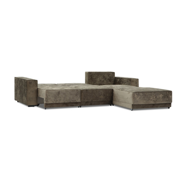 დივანი HOBEL CORNER DELUXE BROWN MONACO 5/ NIAGARA BEIGE L (7)