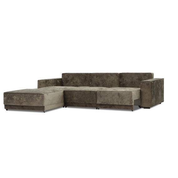 დივანი HOBEL CORNER DELUXE BROWN MONACO 5/ NIAGARA BEIGE R (7)