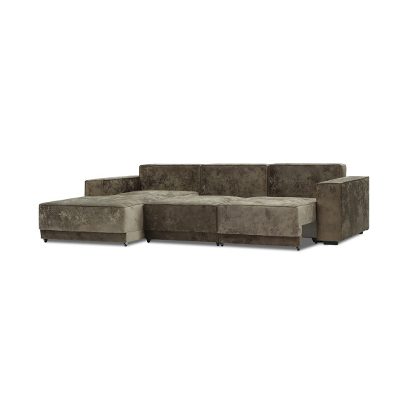 დივანი HOBEL CORNER DELUXE BROWN MONACO 5/ NIAGARA BEIGE R (7)