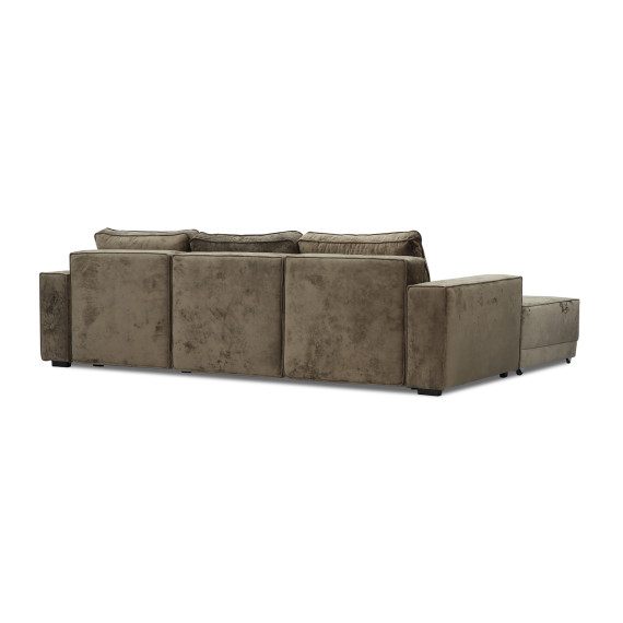 დივანი HOBEL CORNER DELUXE BROWN MONACO 5/ NIAGARA BEIGE R (7)