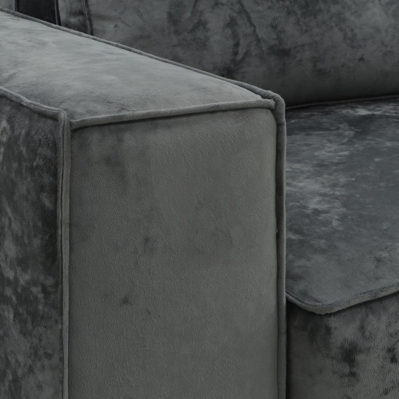 დივანი HOBEL CORNER DELUXE GREY MONACO 14/ NIAGARA AQUA GLASS R (6)