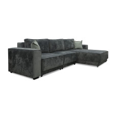 диван HOBEL CORNER DELUXE GREY MONACO 14/ NIAGARA AQUA GLASS R (6)