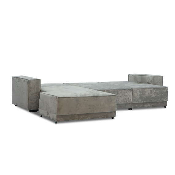 დივანი HOBEL CORNER DELUXE LIGHT GREY MONACO 13/ NIAGARA GREY L (7)