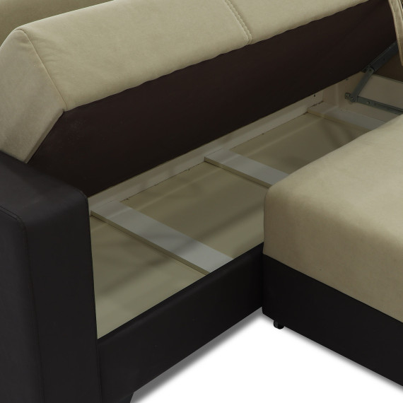 sofa HOBEL CORNER ERICA BROWN 3673/CREAM LEONARDO 3 L (6)