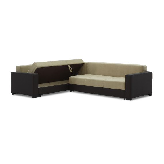 sofa HOBEL CORNER ERICA BROWN 3673/CREAM LEONARDO 3 L (6)