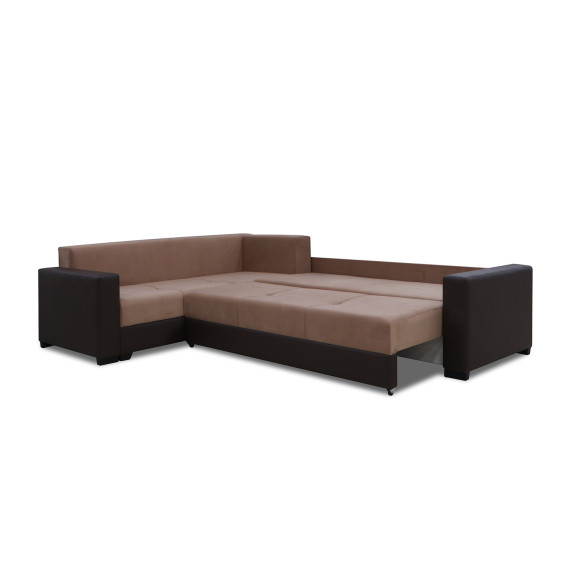 диван HOBEL CORNER ERICA COFFEE V460/ LIGHT BROWN VIVALDI 20 L(6)